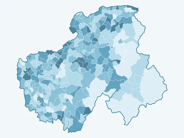 Carte des logements vacants dans la Haute-Savoie (74)