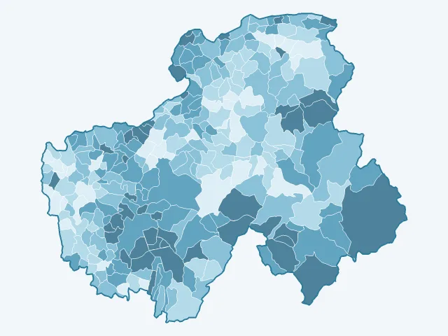 Carte du vote Emmanuel Macron dans la Haute-Savoie (74)