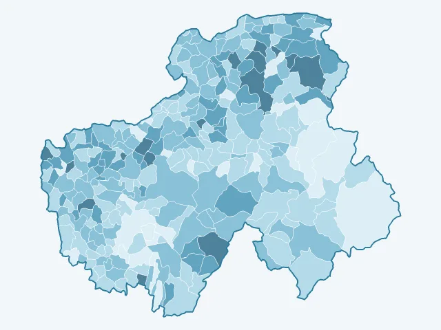 Carte du vote Nicolas Dupont-Aignan dans la Haute-Savoie (74)