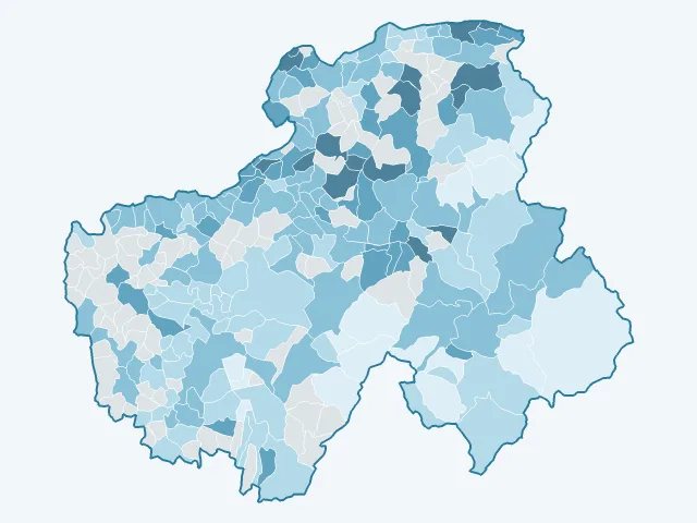 Carte du rendement locatif dans la Haute-Savoie (74)