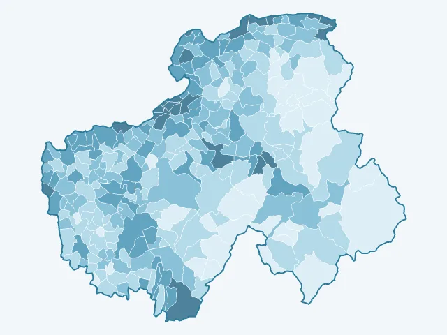 Carte du taux de chômage dans la Haute-Savoie (74)