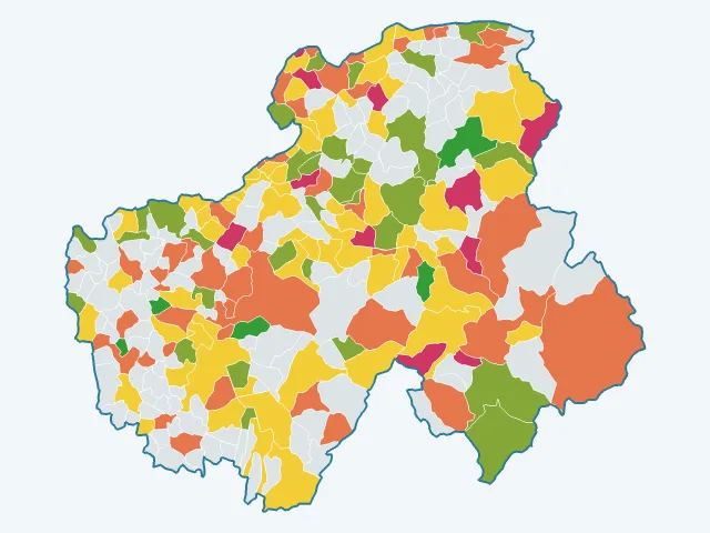 Carte de la vie pratique dans la Haute-Savoie (74)