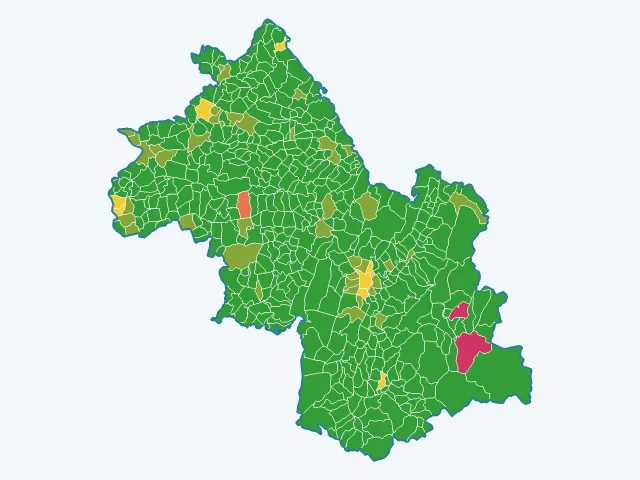 Carte des agressions physiques et sexuelles dans l'Isère (38)