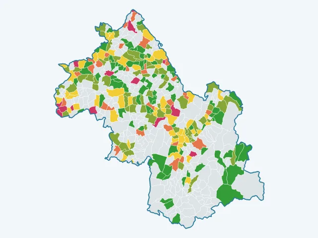 Carte de l'environnement dans l'Isère (38)