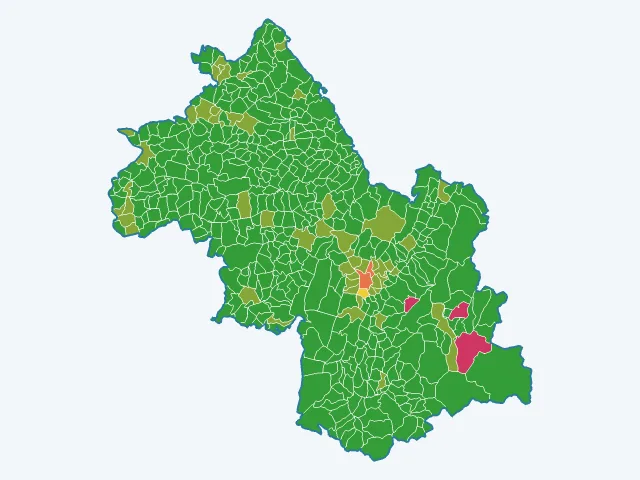 Carte des vols et dégradations dans l'Isère (38)