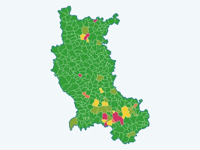 Carte des agressions physiques et sexuelles dans la Loire (42)
