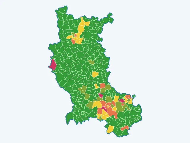 Carte des cambriolages dans la Loire (42)