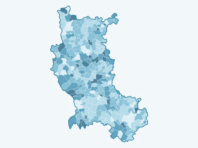Carte du vote Valérie Pécresse dans la Loire (42)