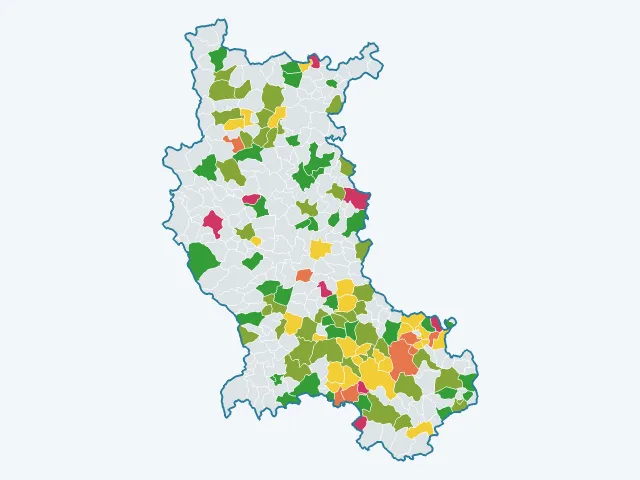Carte du sentiment de sécurité dans la Loire (42)