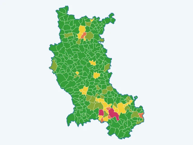 Carte des vols et dégradations dans la Loire (42)