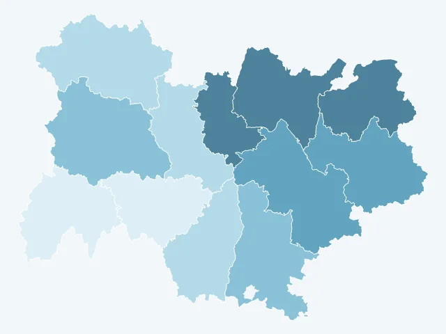 Carte des loyers en Auvergne-Rhône-Alpes