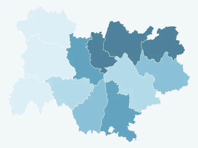 Carte du vote Éric Zemmour en Auvergne-Rhône-Alpes