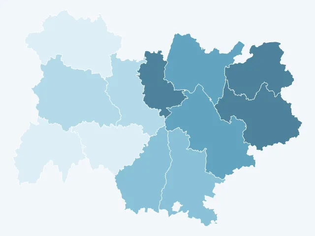 Carte des prix de l'immobilier en Auvergne-Rhône-Alpes