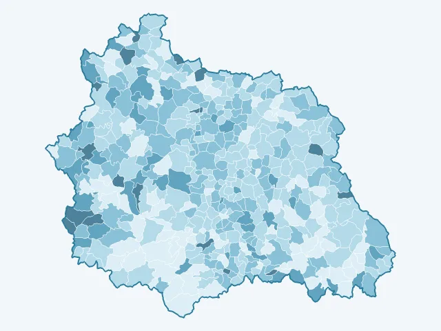 Carte du vote Anne Hidalgo dans le Puy-de-Dôme (63)