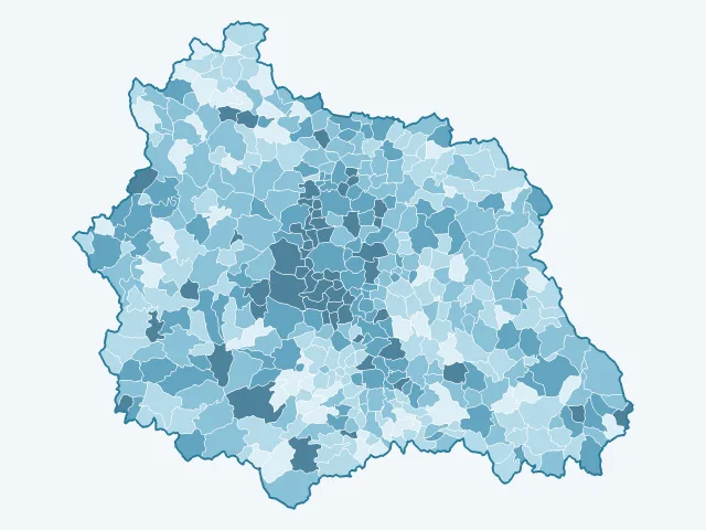 Carte du vote Emmanuel Macron dans le Puy-de-Dôme (63)