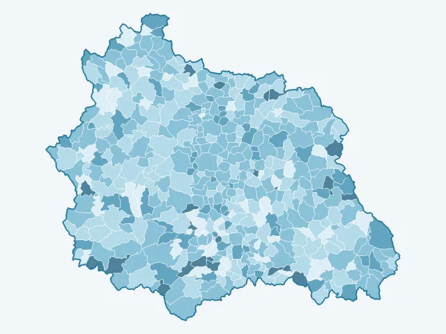 Carte du vote Éric Zemmour dans le Puy-de-Dôme (63)
