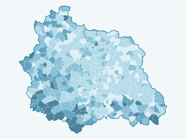 Carte du vote Valérie Pécresse dans le Puy-de-Dôme (63)