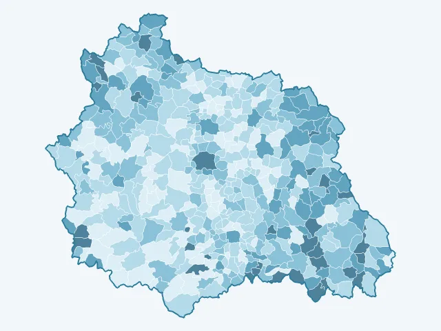 Carte du taux de chômage dans le Puy-de-Dôme (63)