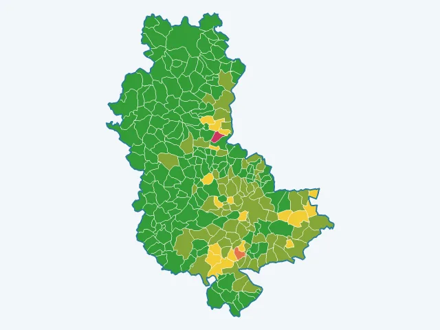 Carte des cambriolages dans le Rhône (69)
