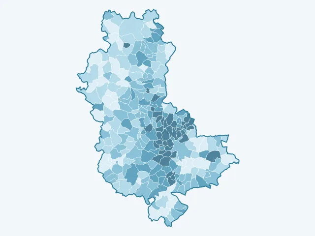 Carte du vote Emmanuel Macron dans le Rhône (69)