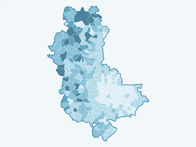 Carte du vote Jean Lassalle dans le Rhône (69)