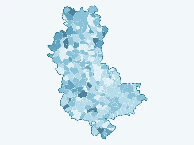 Carte du vote Nathalie Arthaud dans le Rhône (69)