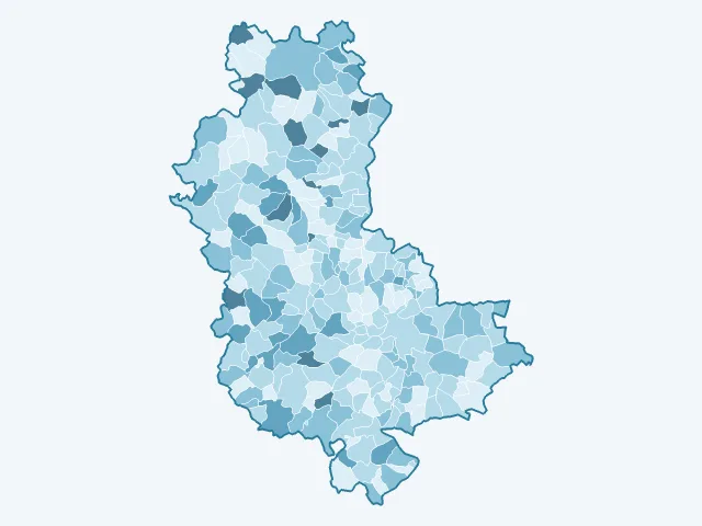 Carte du vote Philippe Poutou dans le Rhône (69)