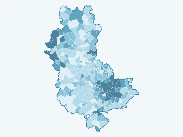 Carte du taux de chômage dans le Rhône (69)