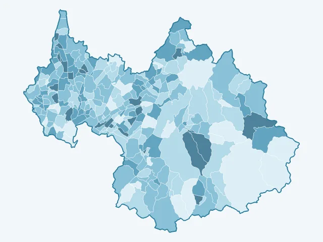 Carte du vote Éric Zemmour dans la Savoie (73)