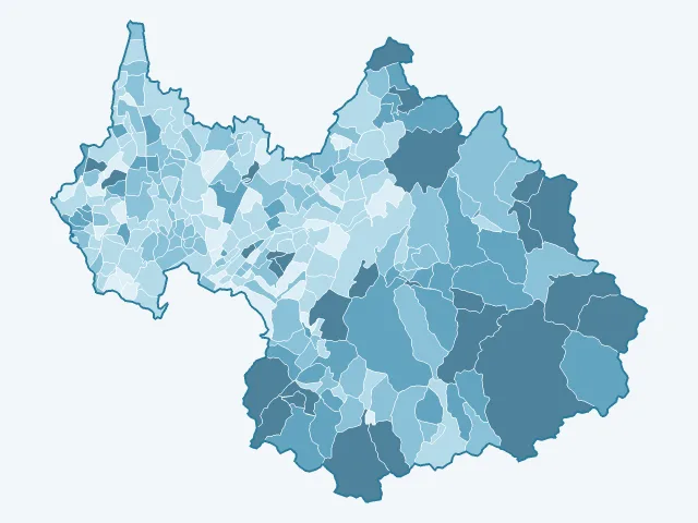 Carte du vote Valérie Pécresse dans la Savoie (73)