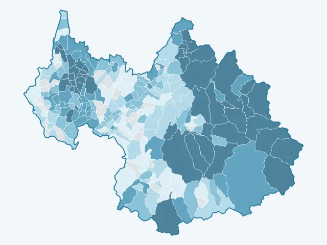 Carte des prix de l'immobilier dans la Savoie (73)