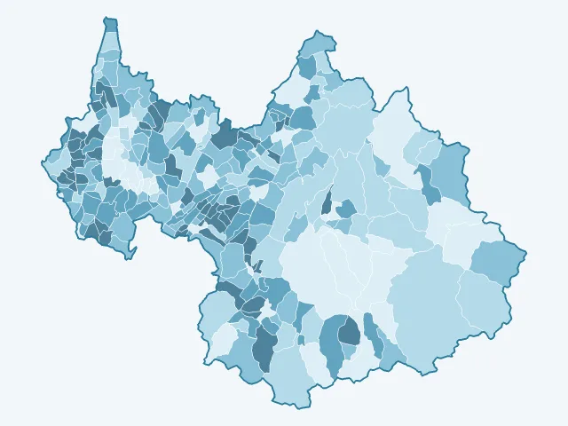 Carte des propriétaires dans la Savoie (73)