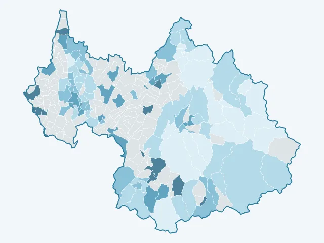 Carte du rendement locatif dans la Savoie (73)