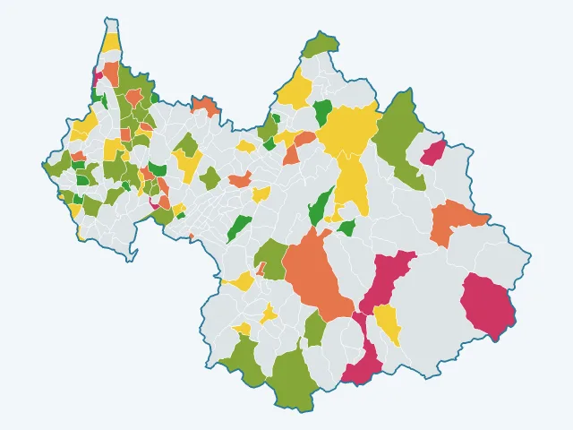 Carte de la vie pratique dans la Savoie (73)