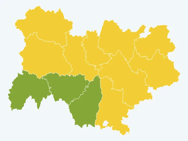 Carte du sentiment de sécurité en Auvergne-Rhône-Alpes