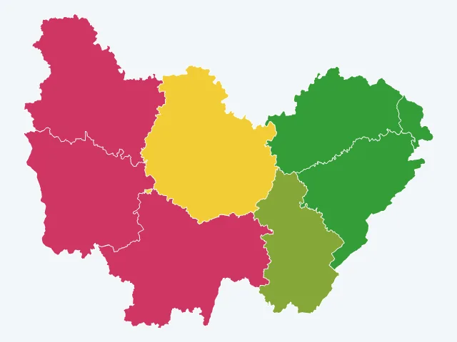 Carte des cambriolages en Bourgogne-Franche-Comté