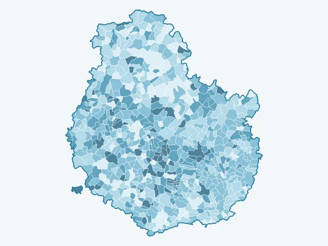 Carte du vote Jean-Luc Mélenchon dans la Côte-d'Or (21)