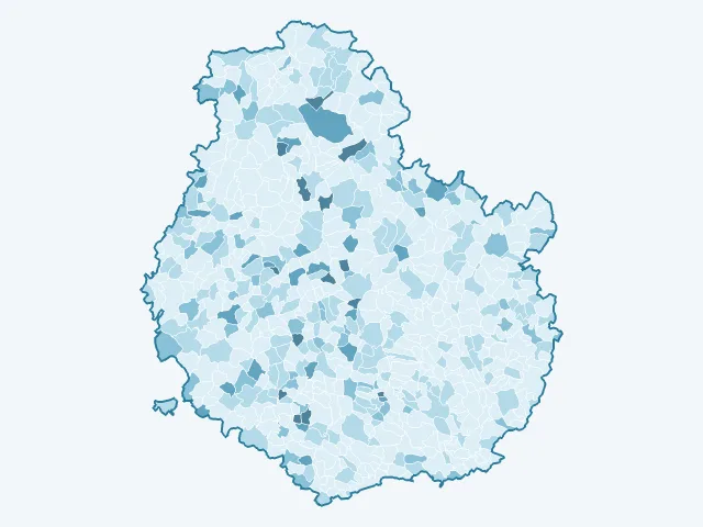 Carte du vote Philippe Poutou dans la Côte-d'Or (21)