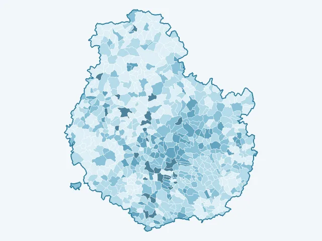 Carte du vote Yannick Jadot dans la Côte-d'Or (21)