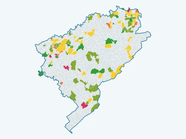 Carte de la satisfaction des habitants dans le Doubs (25)