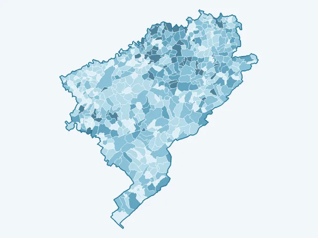 Carte des logements vacants dans le Doubs (25)