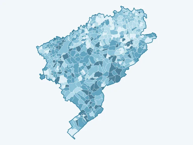 Carte du vote Emmanuel Macron dans le Doubs (25)