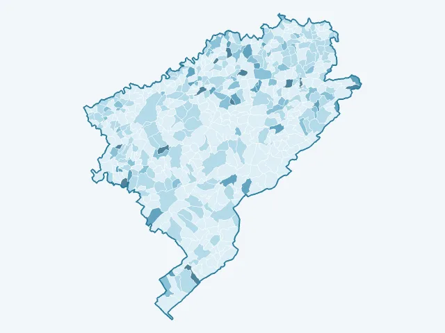 Carte du vote Nathalie Arthaud dans le Doubs (25)