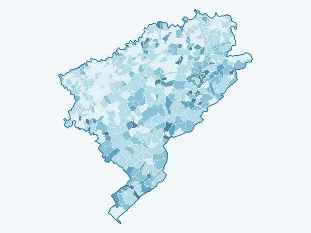 Carte du vote Nicolas Dupont-Aignan dans le Doubs (25)