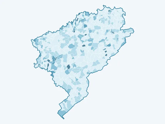 Carte du vote Philippe Poutou dans le Doubs (25)