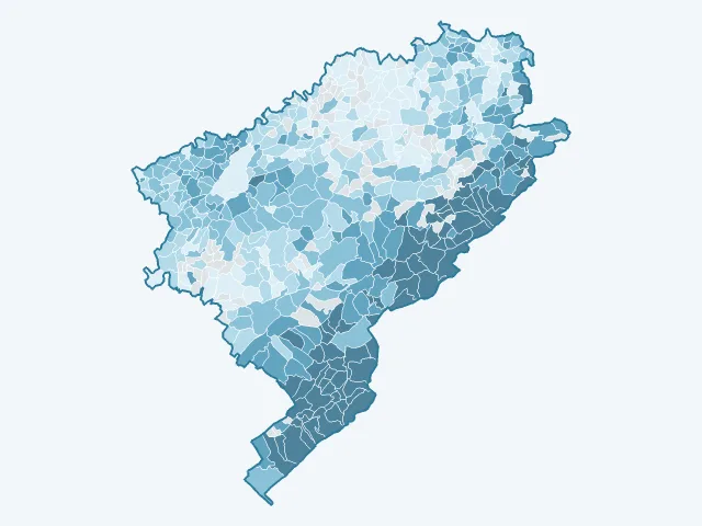 Carte du revenu moyen dans le Doubs (25)