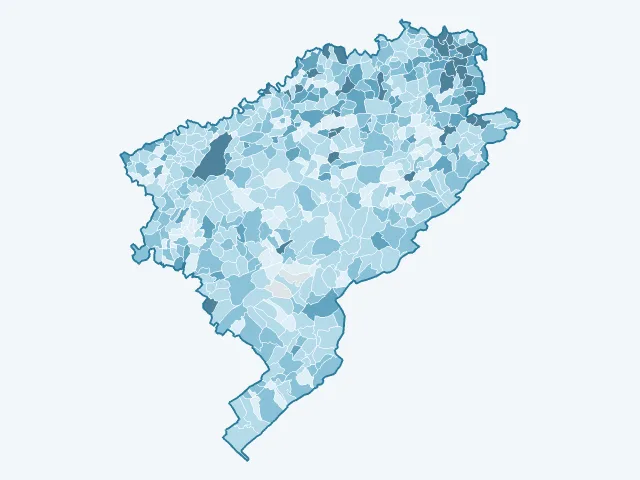 Carte du taux de chômage dans le Doubs (25)