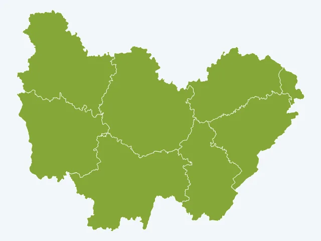 Carte de l'environnement en Bourgogne-Franche-Comté