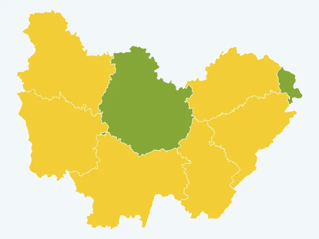 Carte de la satisfaction des habitants en Bourgogne-Franche-Comté
