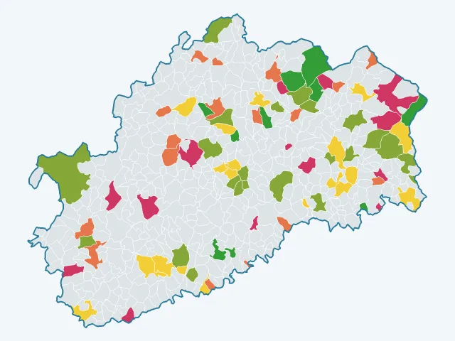 Carte des sports et loisirs dans la Haute-Saône (70)